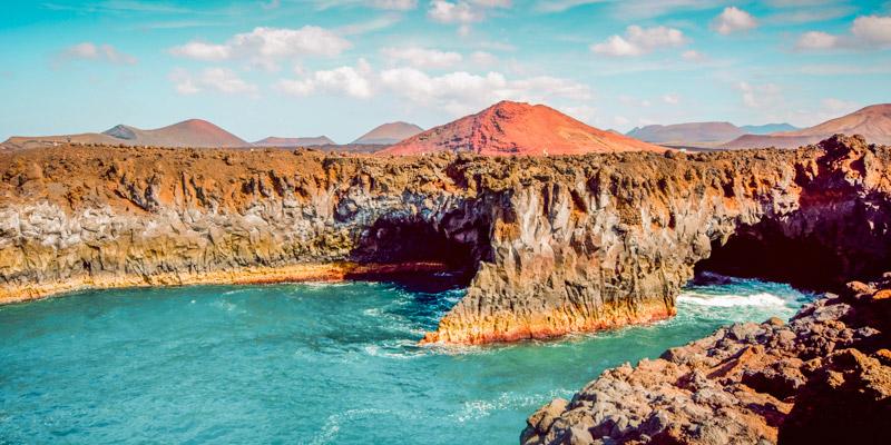 Image of a Tenerife coast and village in February