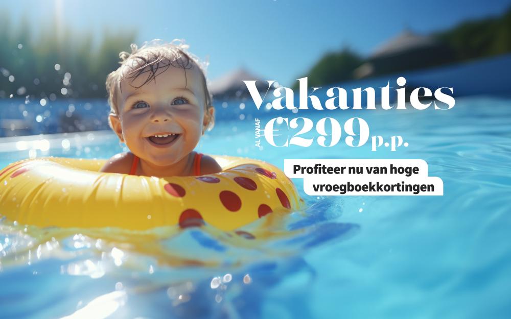 Vakanties al vanaf €299pp. Profiteer nu van hoge vroegboekkortingen